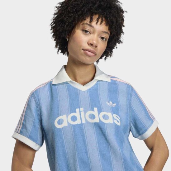 Remera Adidas Tejido Denim Azul
