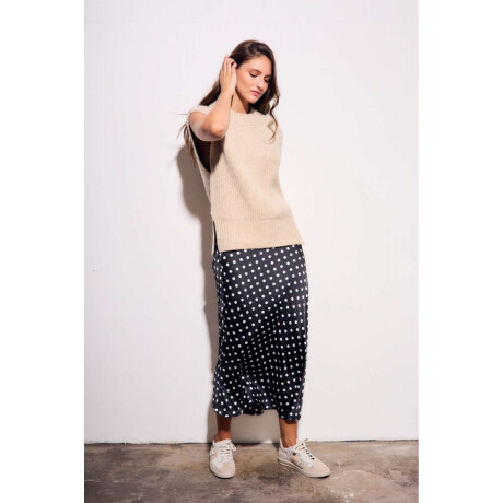 Falda Lunares Negro