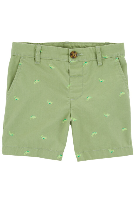 Short de algodón, clásico diseño camaleón Sin color