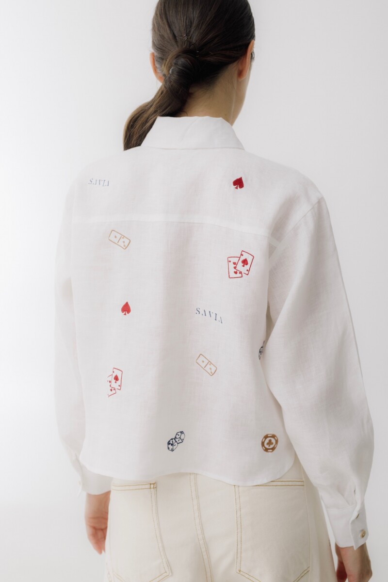 CAMISA AZAR DETAIL Blanco