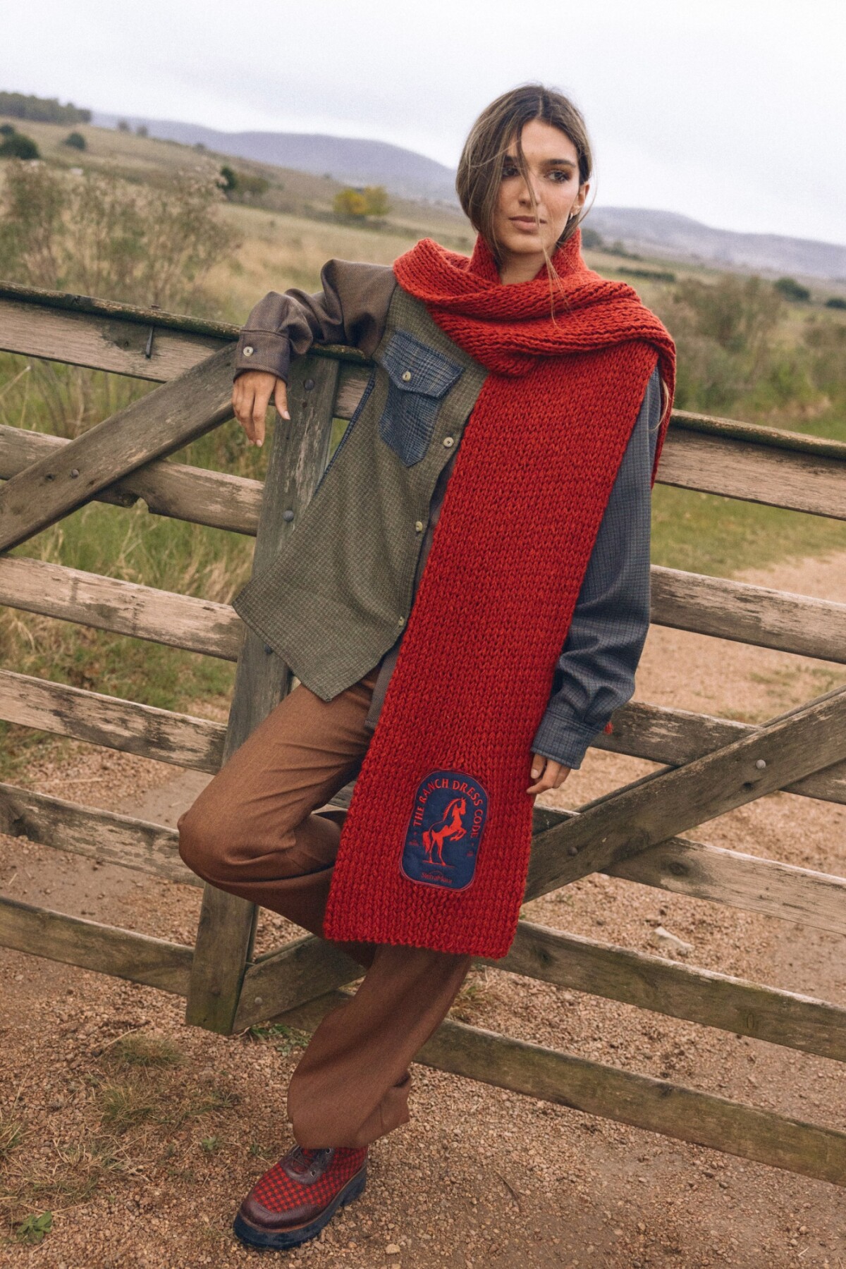 Horse Scarf Rojo