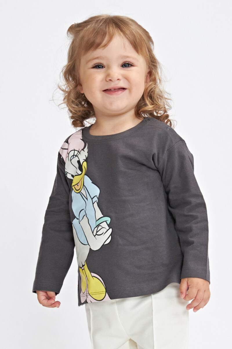 Camiseta ml estampa Gris Oscruo