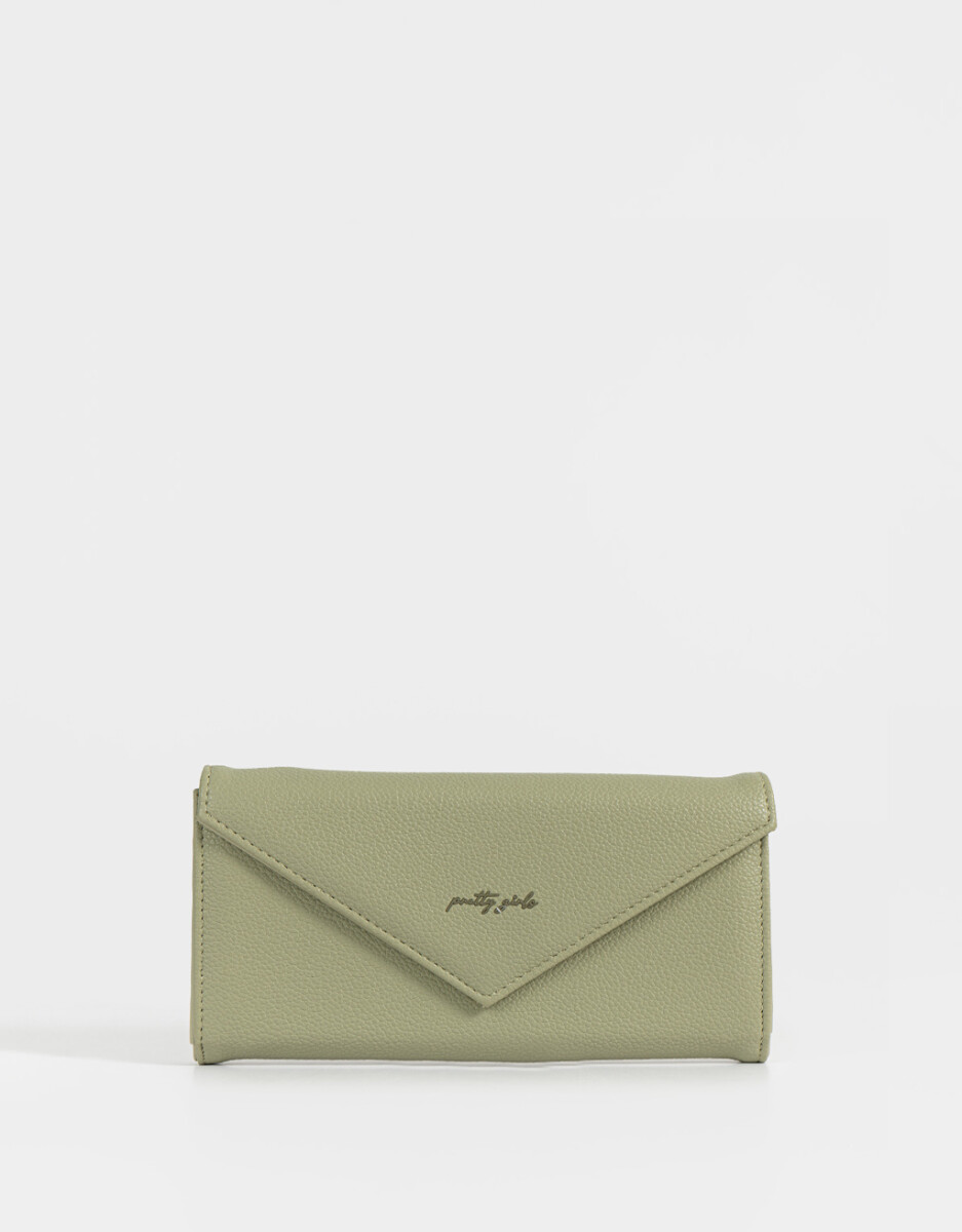 Billetera Formato Fichero Verde 