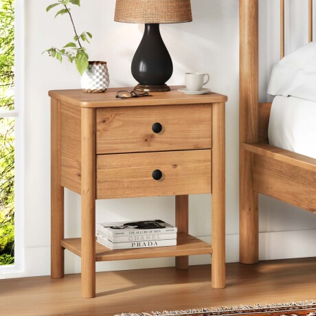 MESA DE LUZ MADERA NATURAL-BEIGE CURAZAO