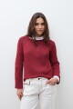 Sweater cinta escote bote bordo