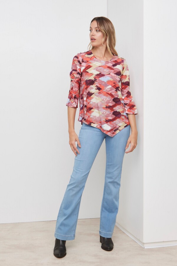 Blusa Printed ROSA/MULTI