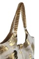 Tote bag de cuero con pelo