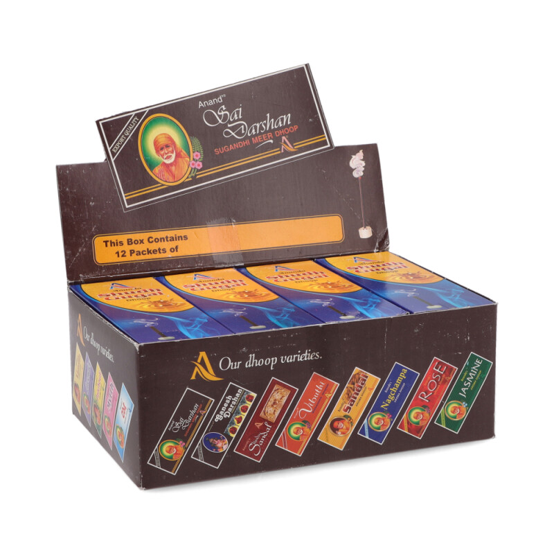 INCIENSO DHOOP ANAND 20GR X12 UNIDADES Shudh Gugal
