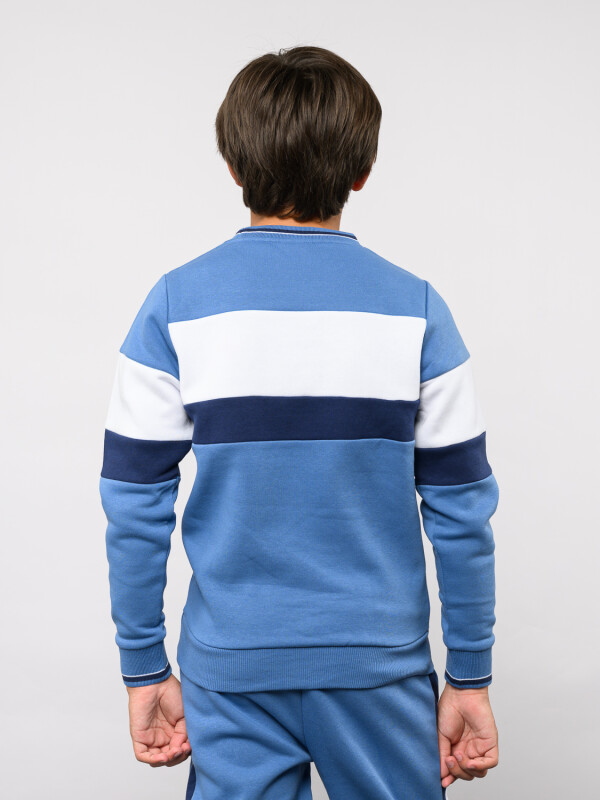 Buzo A La Base Grav Nacional Junior PAzul Marino, Blanco