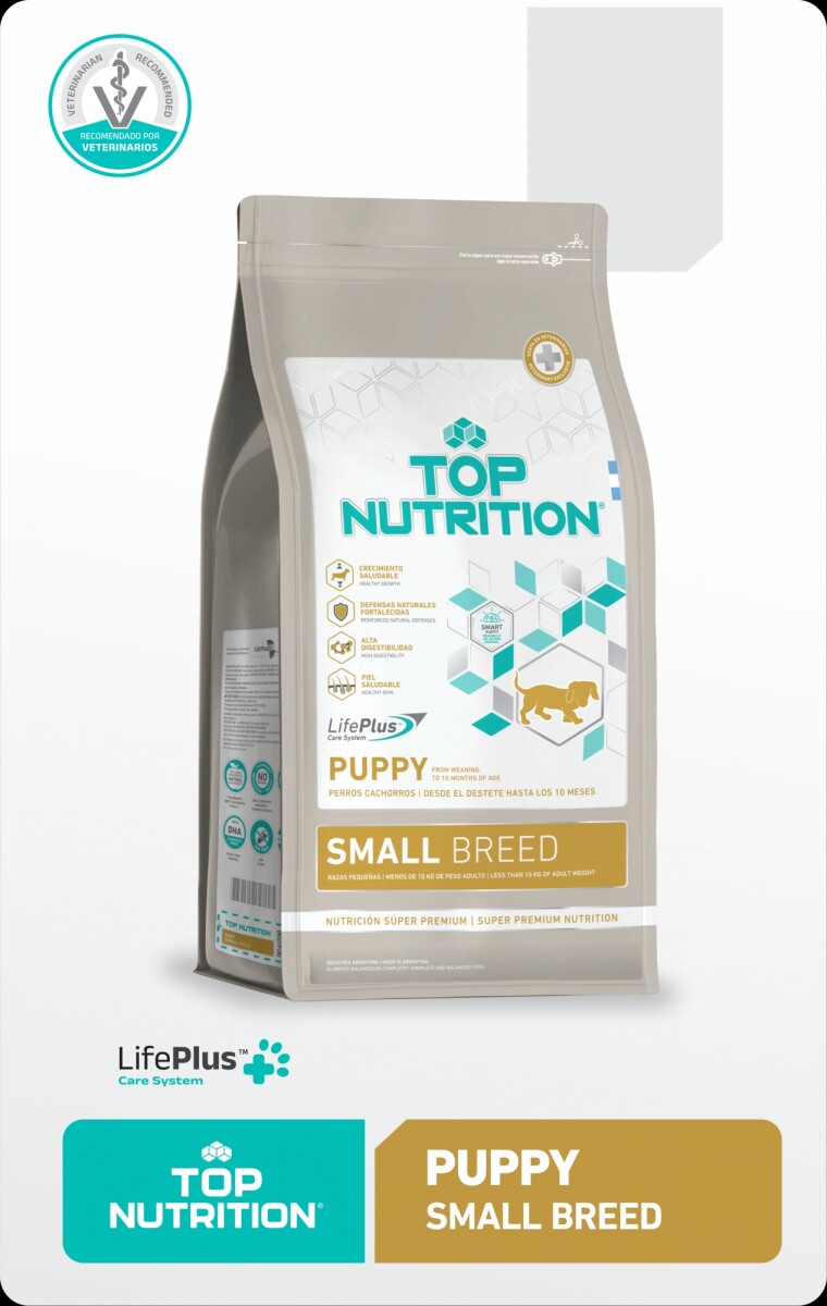 TOP NUTRITION PERROS CACHORROS RAZAS PEQUEÑAS X 7,5 - Top Nutrition Perros Cachorros Razas Pequeñas X 7,5 