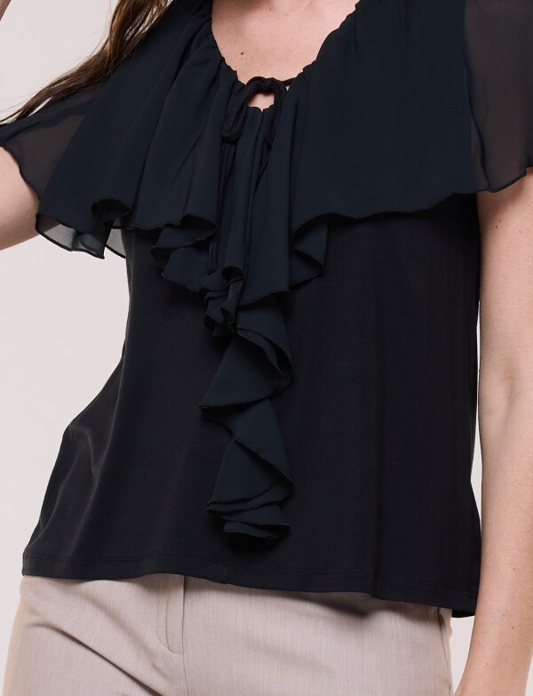 Blusa Volados NEGRO