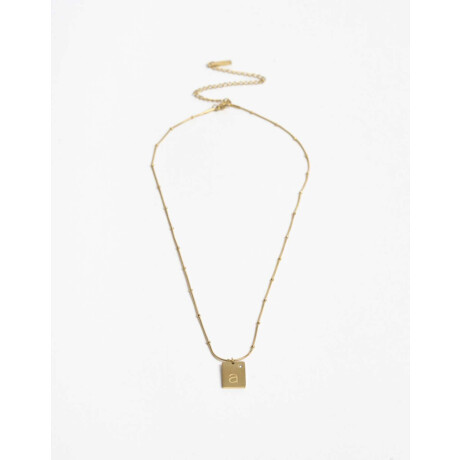 Cadena Corta Dije ''a'' Acero Dorado