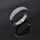 Anillo en oro 18k blanco con brillantes Anillo en oro 18k blanco con brillantes