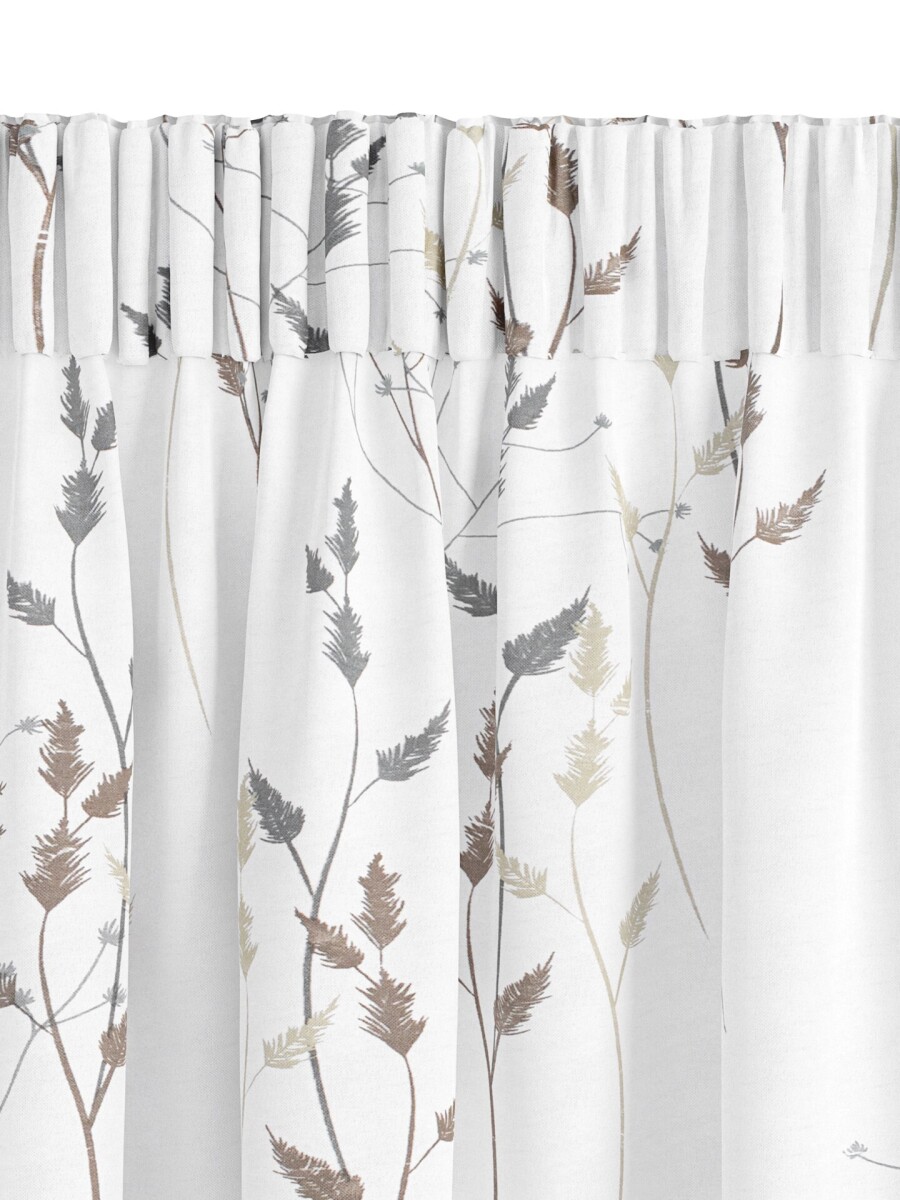 Cortina KINN 1x140x300 flores - Estampado 