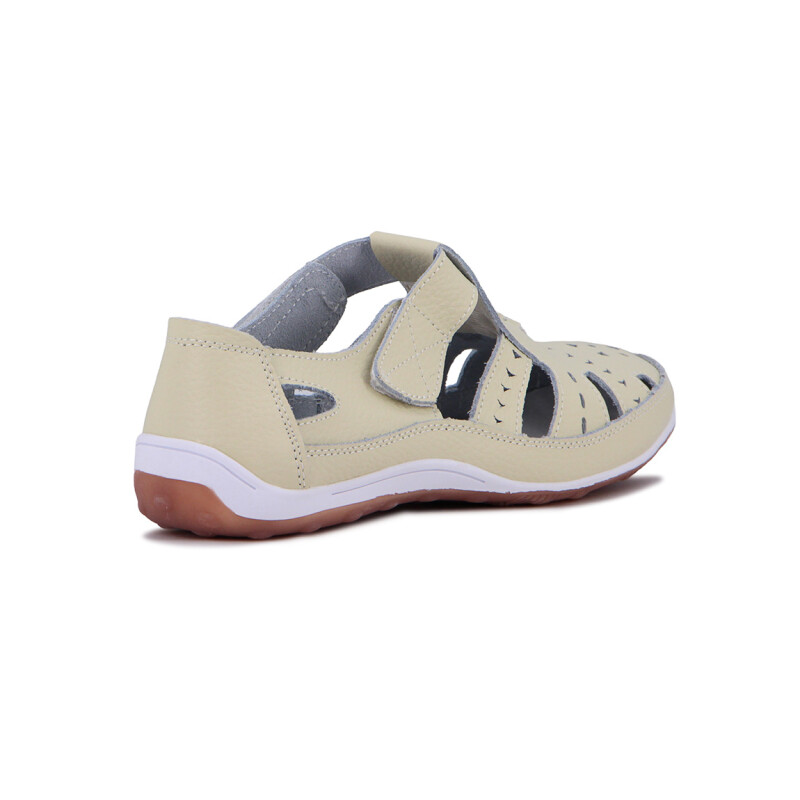 Wonder Guillermina Casual C/velcro Calada S/baja - Beige Beige