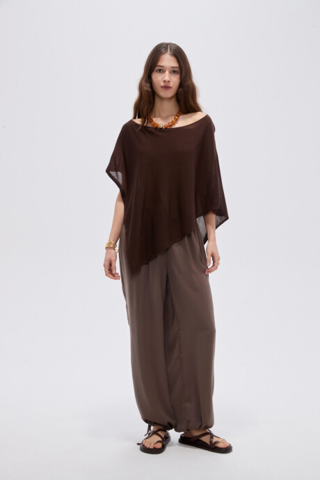 Poncho Frial Chocolate