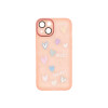 Protector iPhone 13/14 diseño corazones color rosa Protector Iphone 13/14 Diseño Corazones Color Rosa