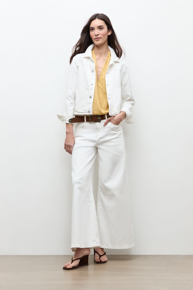Chaqueta clasica de jean crudo