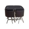 Juego DE COMEDOR ASUNCION Mesa vidrio + 4 butacas N/A