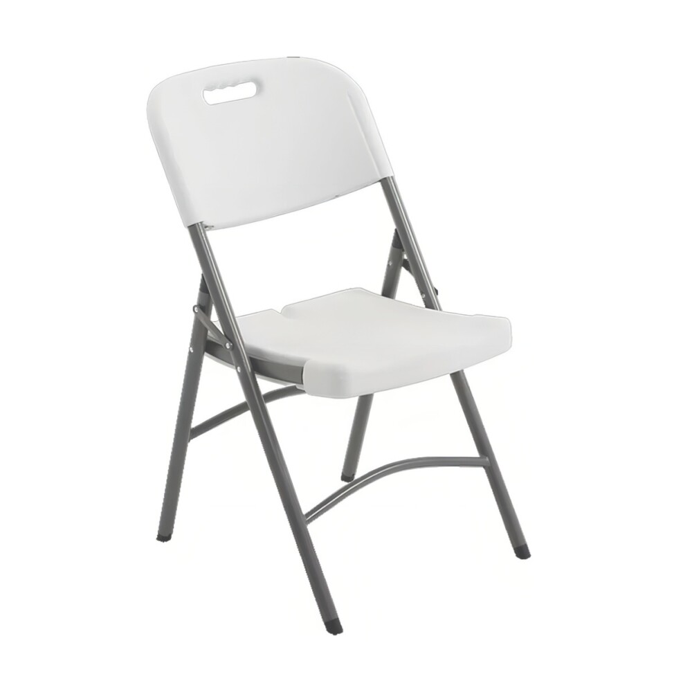 Silla de exterior plegable blanca Silla de exterior plegable blanca