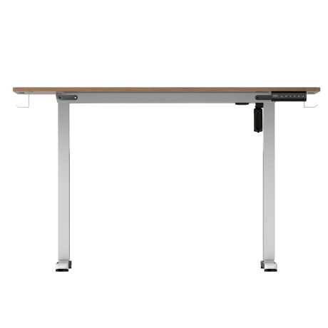 ESCRITORIO REGULABLE METAL-Y-MDF MARRON UP