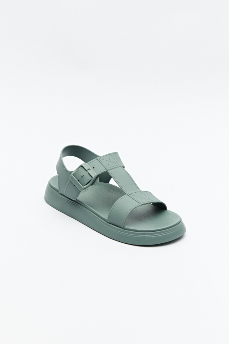 SANDALIA ROMANIKA Verde Grisáceo