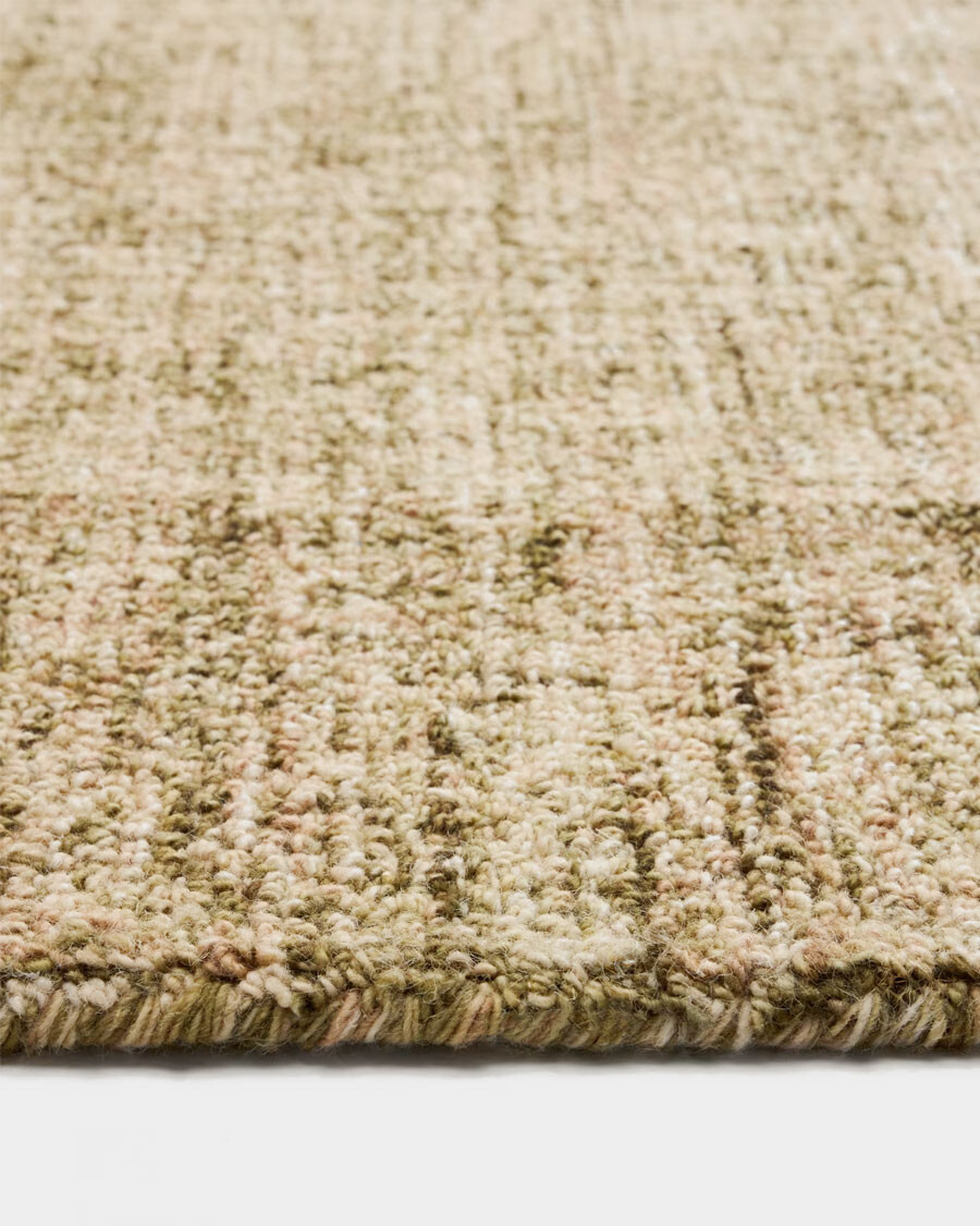 Alfombra Zarn de mezcla lana efecto mini bouclé verde 200 x 300 cm Alfombra Zarn de mezcla lana efecto mini bouclé verde 200 x 300 cm