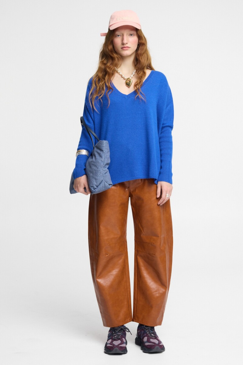 PANTALÓN SILUETA GLOBO Caramelo