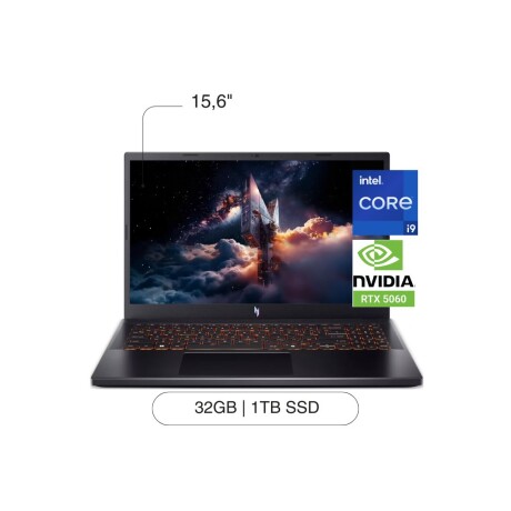 Notebook ACER Nitro 5 15.6' FHD 1TB / 32GB RAM I9-13900H RTX5060 - Black Notebook ACER Nitro 5 15.6' FHD 1TB / 32GB RAM I9-13900H RTX5060 - Black