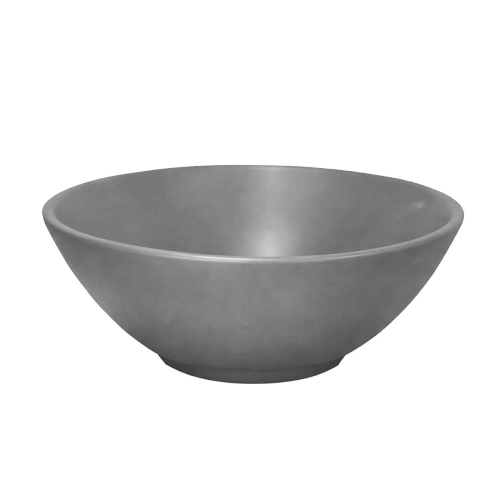 Bacha de apoyo redonda 35 cm gris mate Celite Bacha De Apoyo Redonda 35 Cm Gris Mate Celite