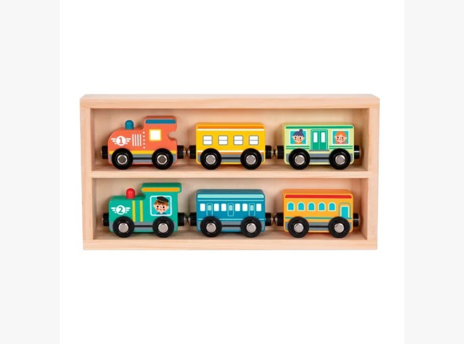 Set de trenes en madera HiPando 