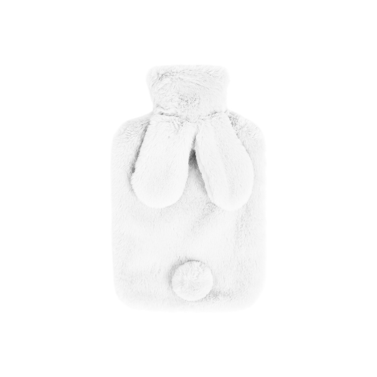 Bolsita de Agua Caliente 2L con Funda de Peluche Conejito - Blanco 