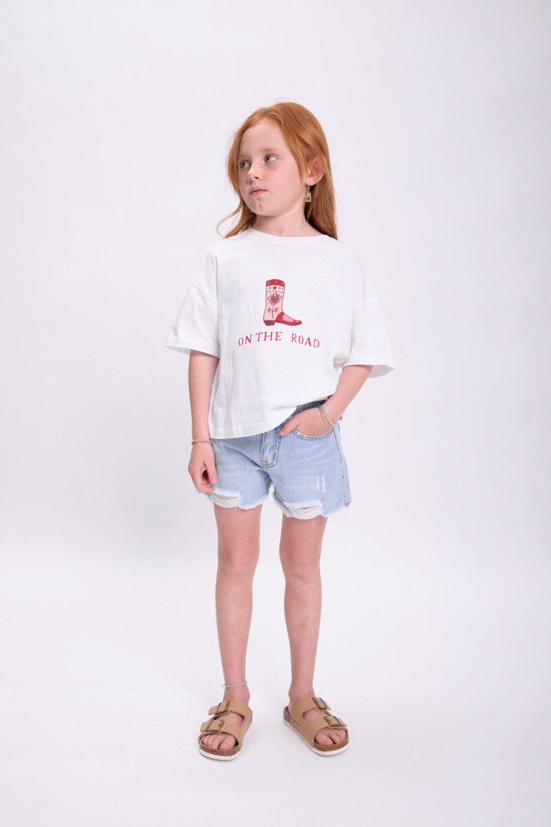 Short jean - Azul Medio 