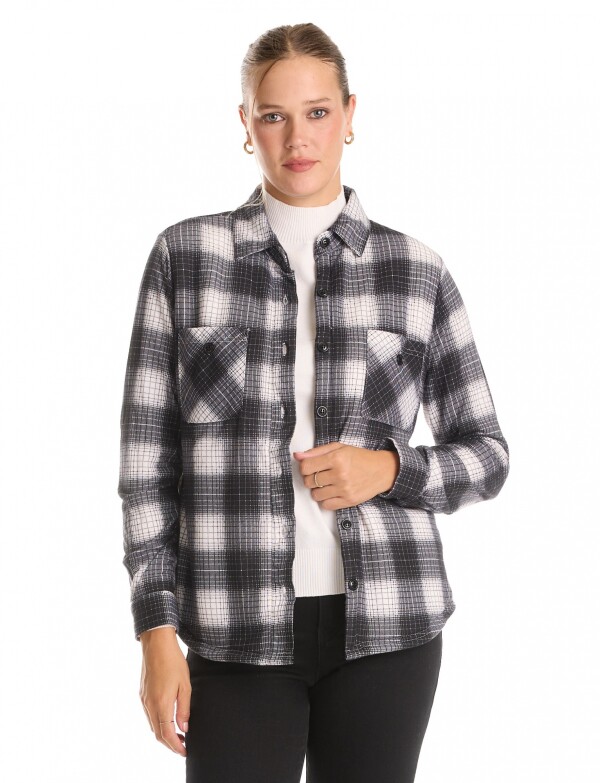 Sobrecamisa Soft Cuadros NEGRO/BLANCO