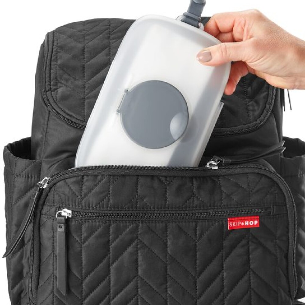 Dispensador porta toallitas SKIP HOP gris