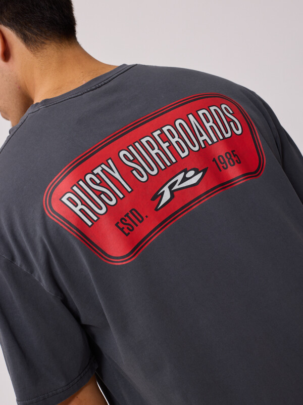 T-SHIRT POPIK RUSTY Gris