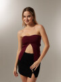 Tops Kartun Bordeaux Oscuro