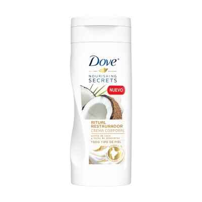 Crema Dove Ritual Restaurador Coco Y Almendras 400 Ml. Crema Dove Ritual Restaurador Coco Y Almendras 400 Ml.