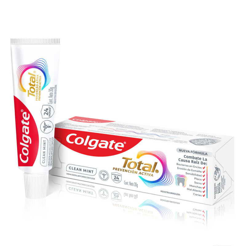 Pasta De Dientes Colgate Total 12 Clean Mint 30 Grs. Pasta De Dientes Colgate Total 12 Clean Mint 30 Grs.