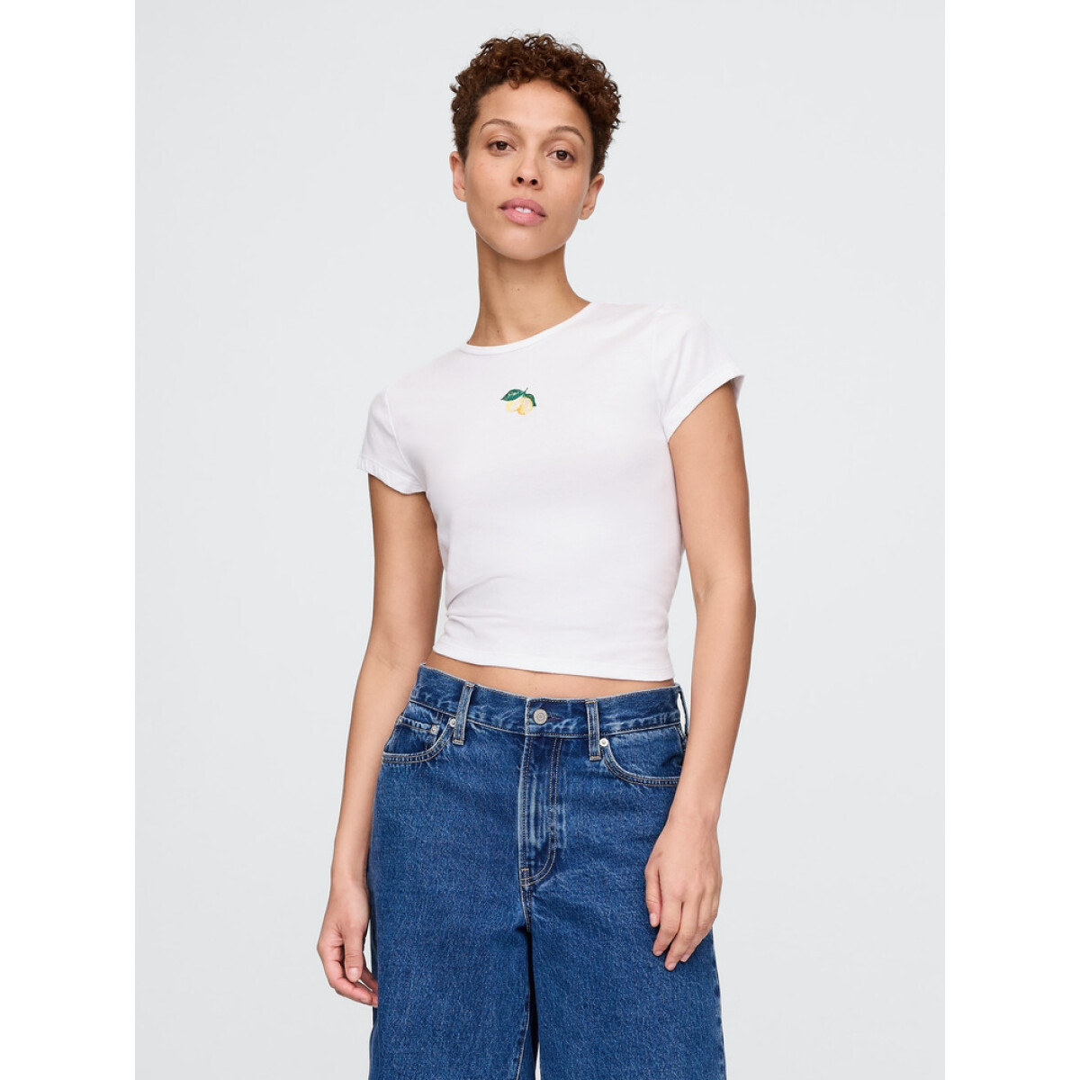 GRAPHICS - SS EVERYDAY JERSEY FITTED CREW - FRESH WHITE 