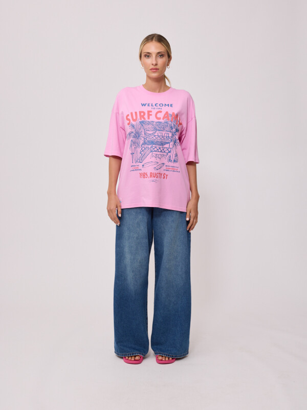 T-SHIRT SOMERA RUSTY Rosado