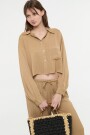 CAMISA CLASIC FIT Camel