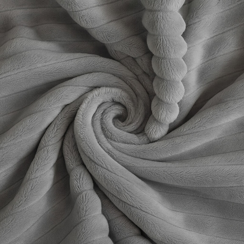 Manta Frazada Polar Suave Invierno 1 plazas Abrigada Gris