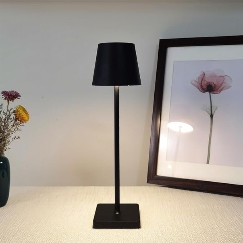 LAMPARA DE MESA LED 38CM NEGRO LAMPARA DE MESA LED 38CM NEGRO