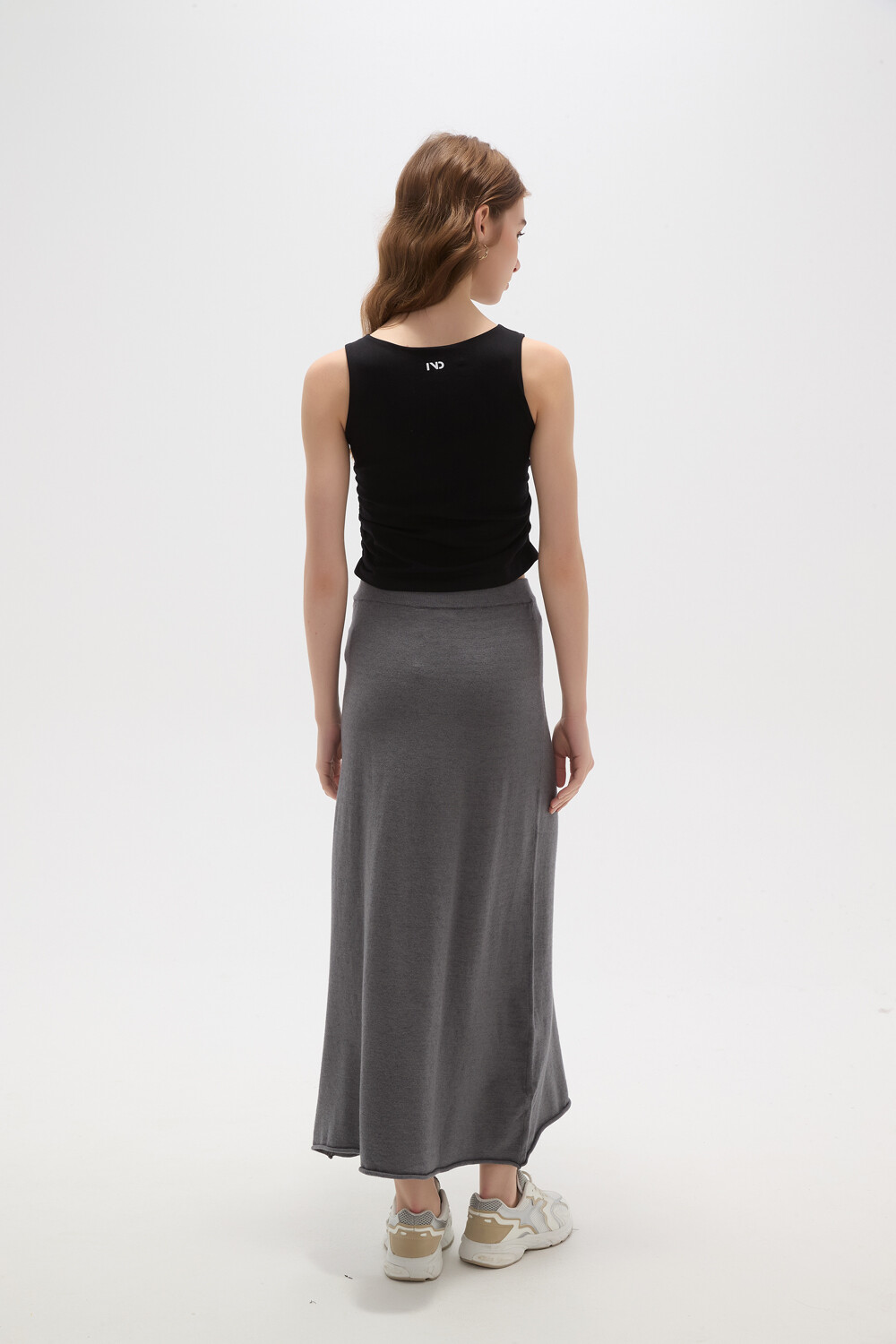 Falda Valira Gris Melange Oscuro