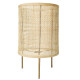 Lámpara Portátil De Escritorio Rattan Praga Beige