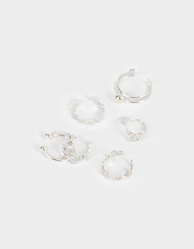 Bijou Cuff Set De Earcuffs - Plateado