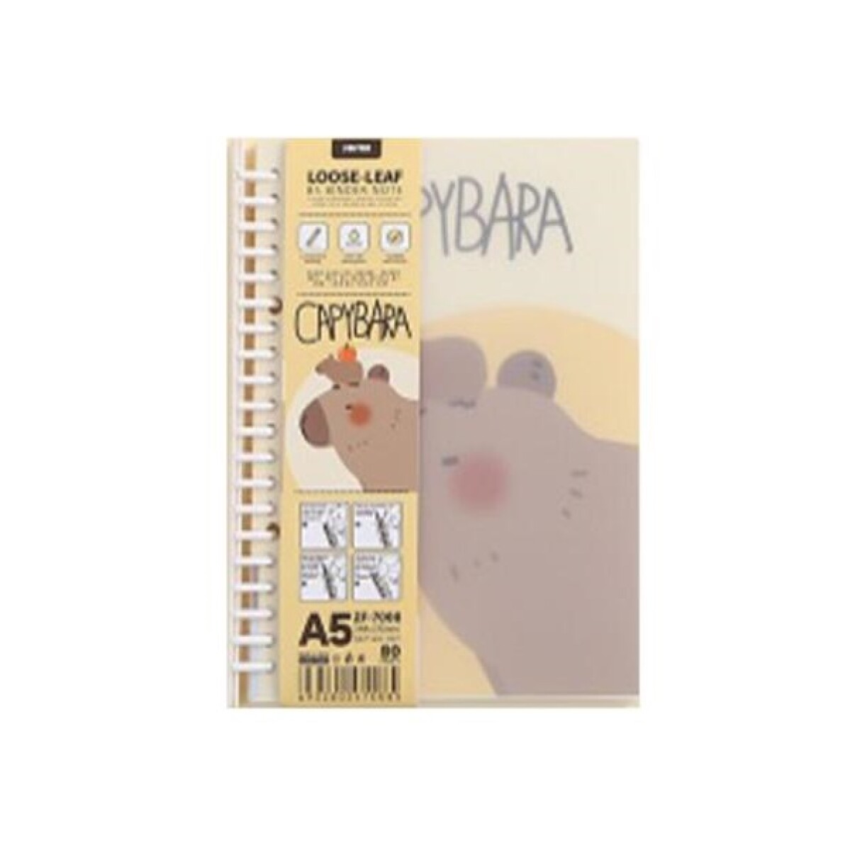 Cuaderno capibara A5 - diseño 2 
