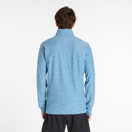 Buzo New Balance de Hombre - Space Dye 1/4 Zip - MT41915SHN BLUE