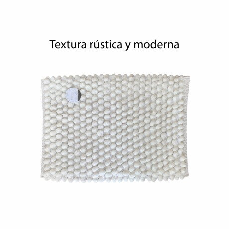 Alfombra Estilo Buclé Decorativa Interior Suave Moderna Blanco